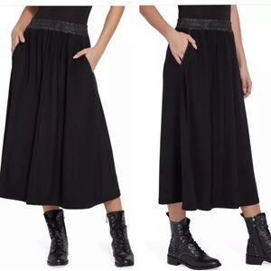 NWT Lysse Forager Black Midi Skirt Size Medium